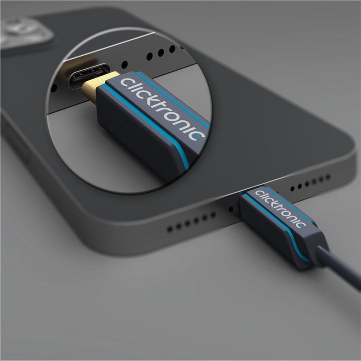 Cavo Adattatore USB-C a HDMI 2m Alta Qualità - Clicktronic ICOC CLC-UCH2-020