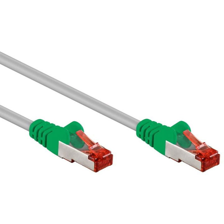 Cavo di rete Patch Cross in Rame Cat5e Verde/Grigio SF/UTP 0,3m - Intellinet ICOC CROSS-003