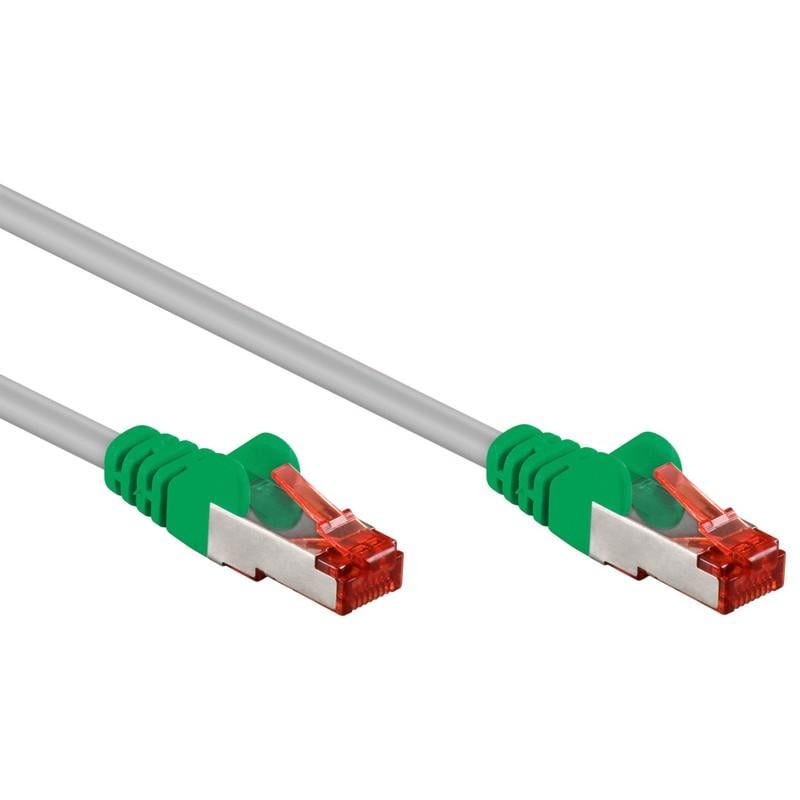 Cavo di rete Patch Cross in Rame Cat6 Verde/Grigio SF/UTP 1m - Intellinet ICOC CRS6-010