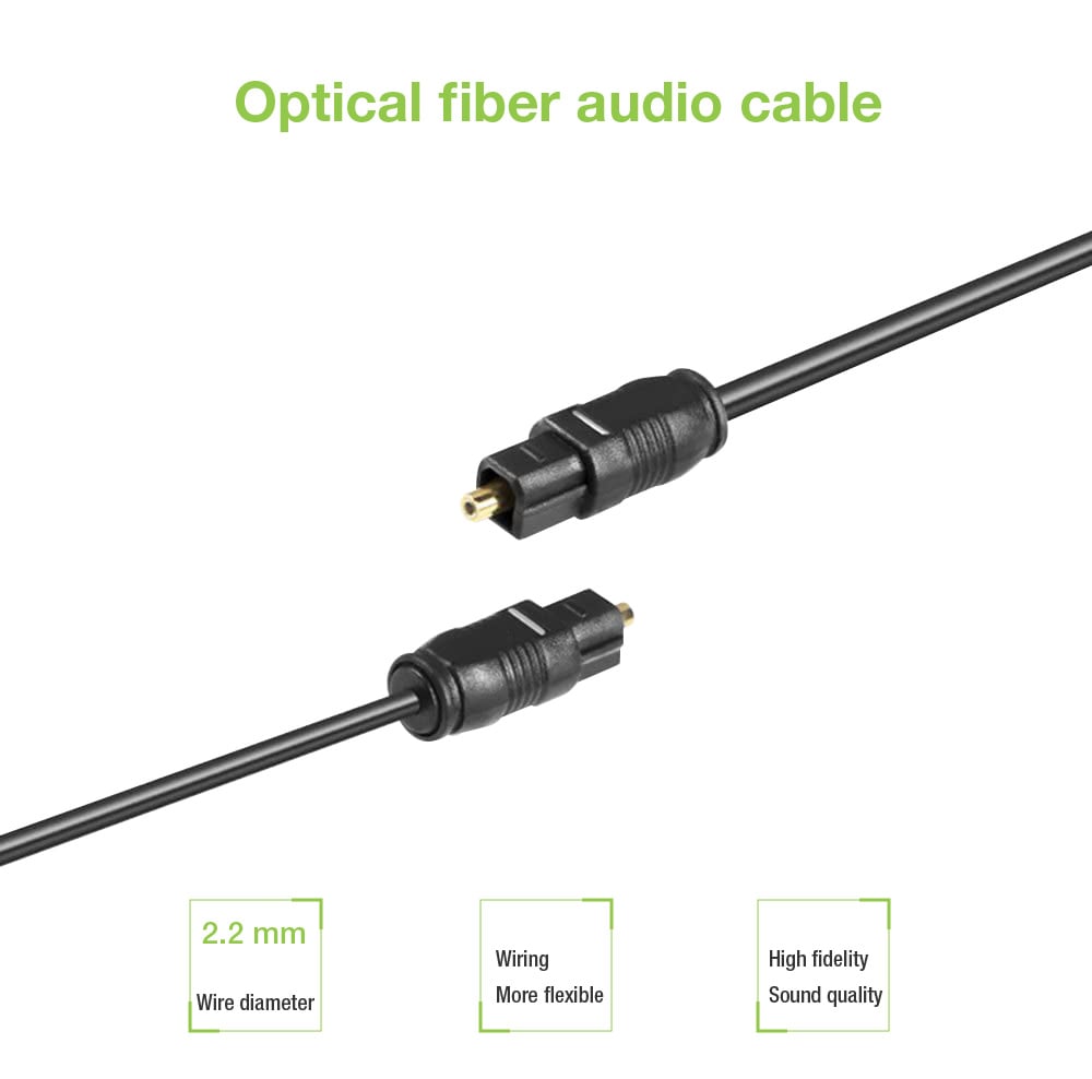 Cavo Audio Ottico Digitale Toslink (SPDIF) M/M 1m ø 2.2mm - Techly ICOC DAC-301