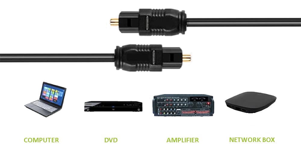 Cavo Audio Ottico Digitale Toslink (SPDIF) M/M 0,5m ø 2.2mm - Techly ICOC DAC-305
