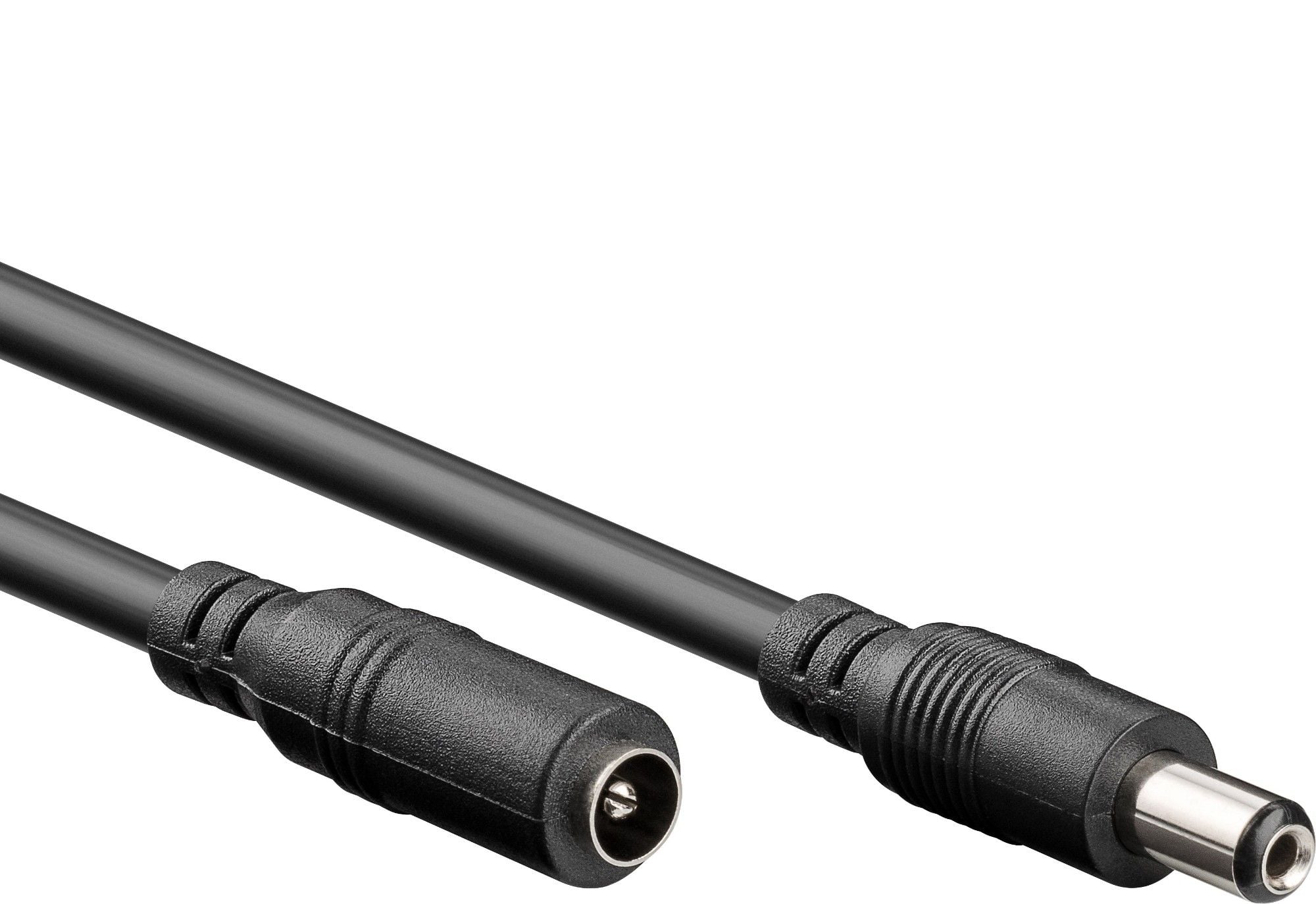 Cavo Prolunga di Alimentazione DC 2.1 mm 3m Nero - Goobay ICOC DC21-030