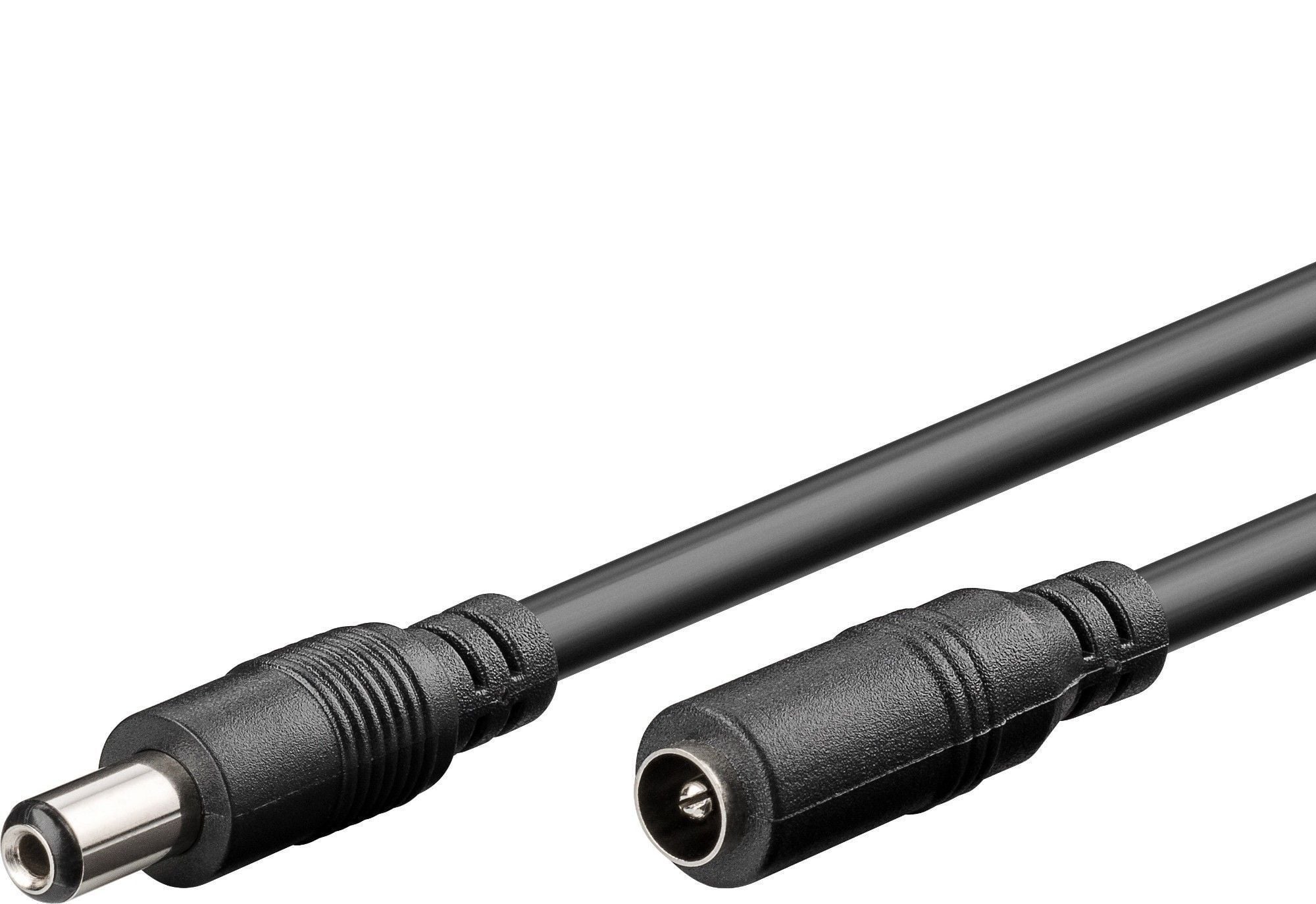 Cavo Prolunga di Alimentazione DC 2.1 mm 10m Nero - Goobay ICOC DC21-100