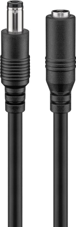 Cavo Prolunga di Alimentazione DC 2.5 mm 3m Nero - Goobay ICOC DC25-030