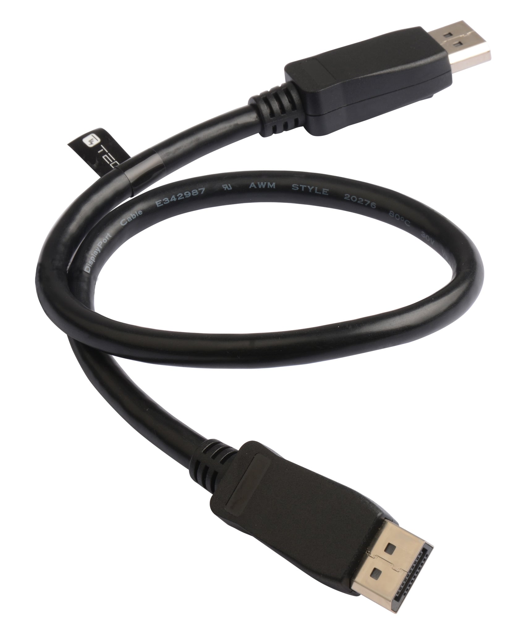 Cavo Audio/Video DisplayPort 1.4 Certificato DP++ 8K M/M 0,5m Nero - Techly ICOC DSP-A14-005