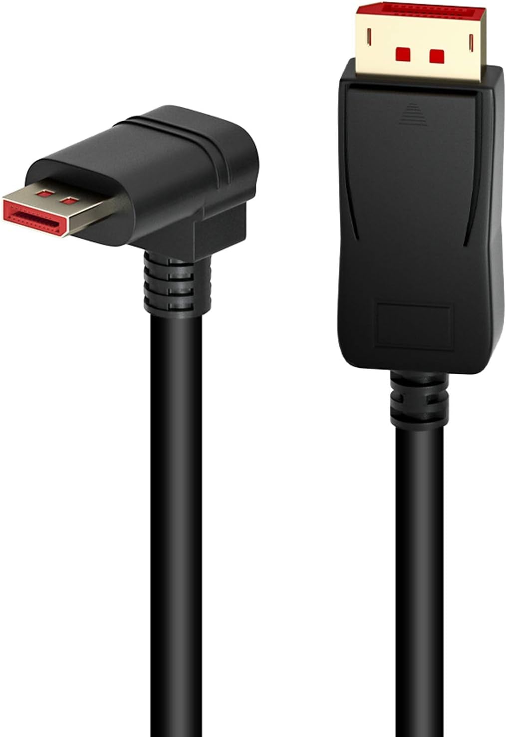 Cavo Audio/Video DisplayPort 1.4 8K M/M Angolato 90° 1m Nero - Techly ICOC DSP-A14-010NT9