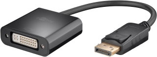 Cable Adapter DisplayPort Male to DVI-D Female 20 cm Black - Goobay IOC DSP-C- 002 F
