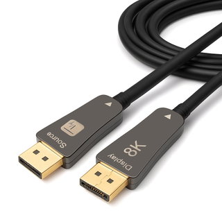 Cavo Ottico Attivo DisplayPort 1.4 AOC 8K@60Hz 32.4 Gbps Connettori a Scatto 10m - Techly ICOC DSP-HY-010