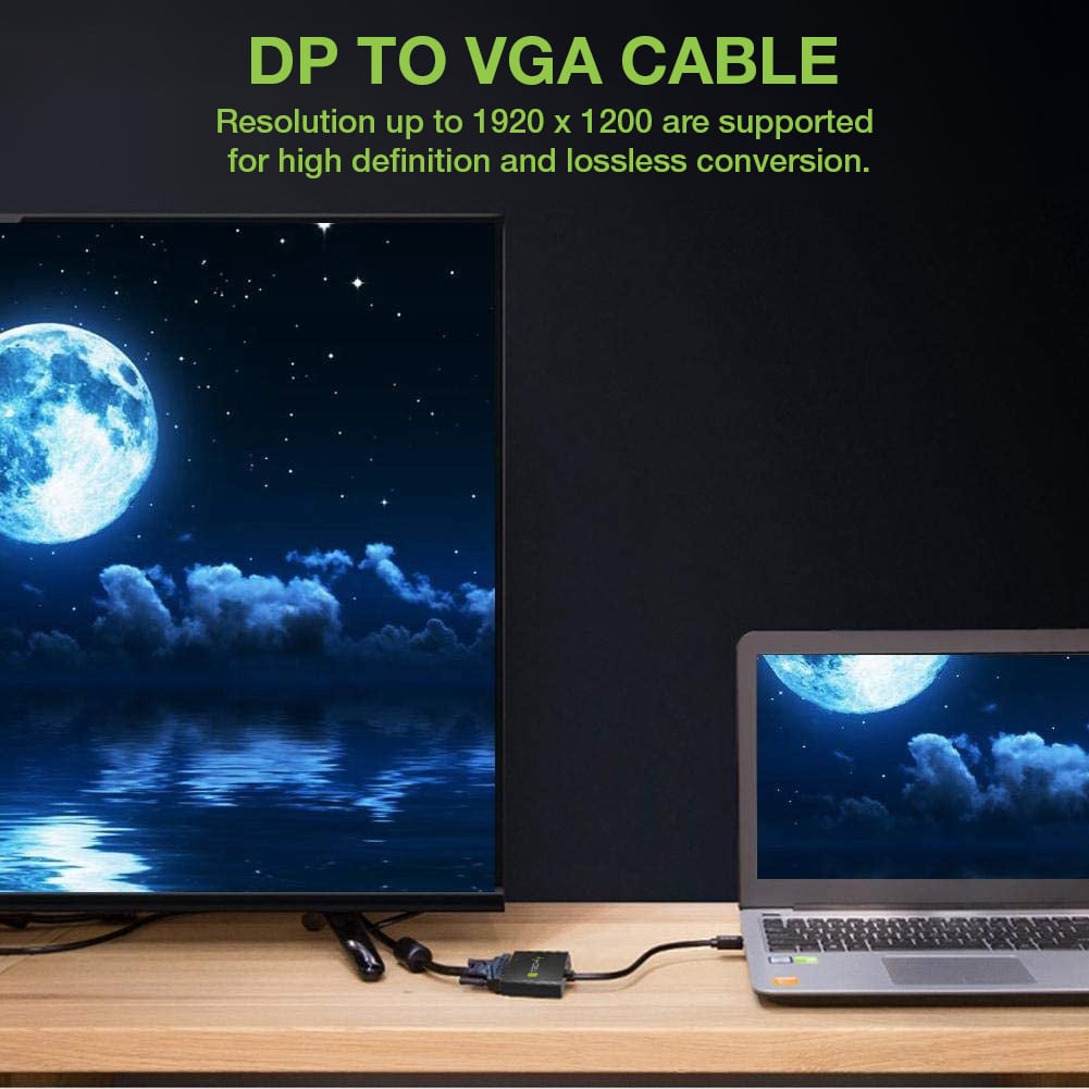 Convertitore da DisplayPort v1.2 a VGA 15 cm - Techly ICOC DSP-V-001