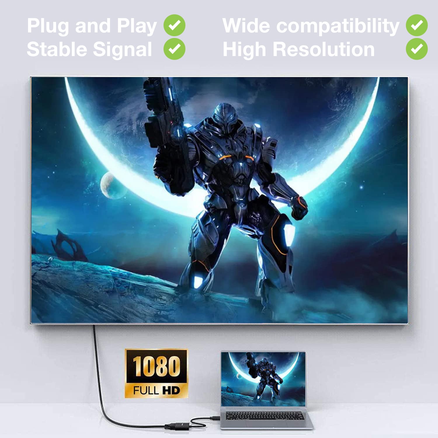 Convertitore da DisplayPort v1.2 a VGA 15 cm - Techly ICOC DSP-V-001