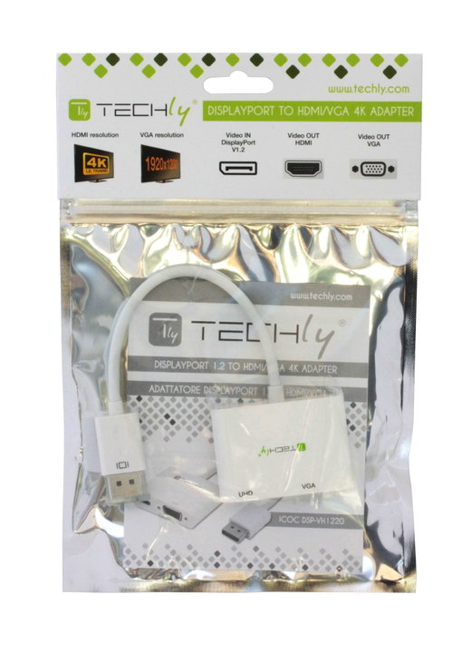 DisplayPort adapter to HDMI/VGA 4 K 60 Hz - Techly ICOC DSP-VH 1220