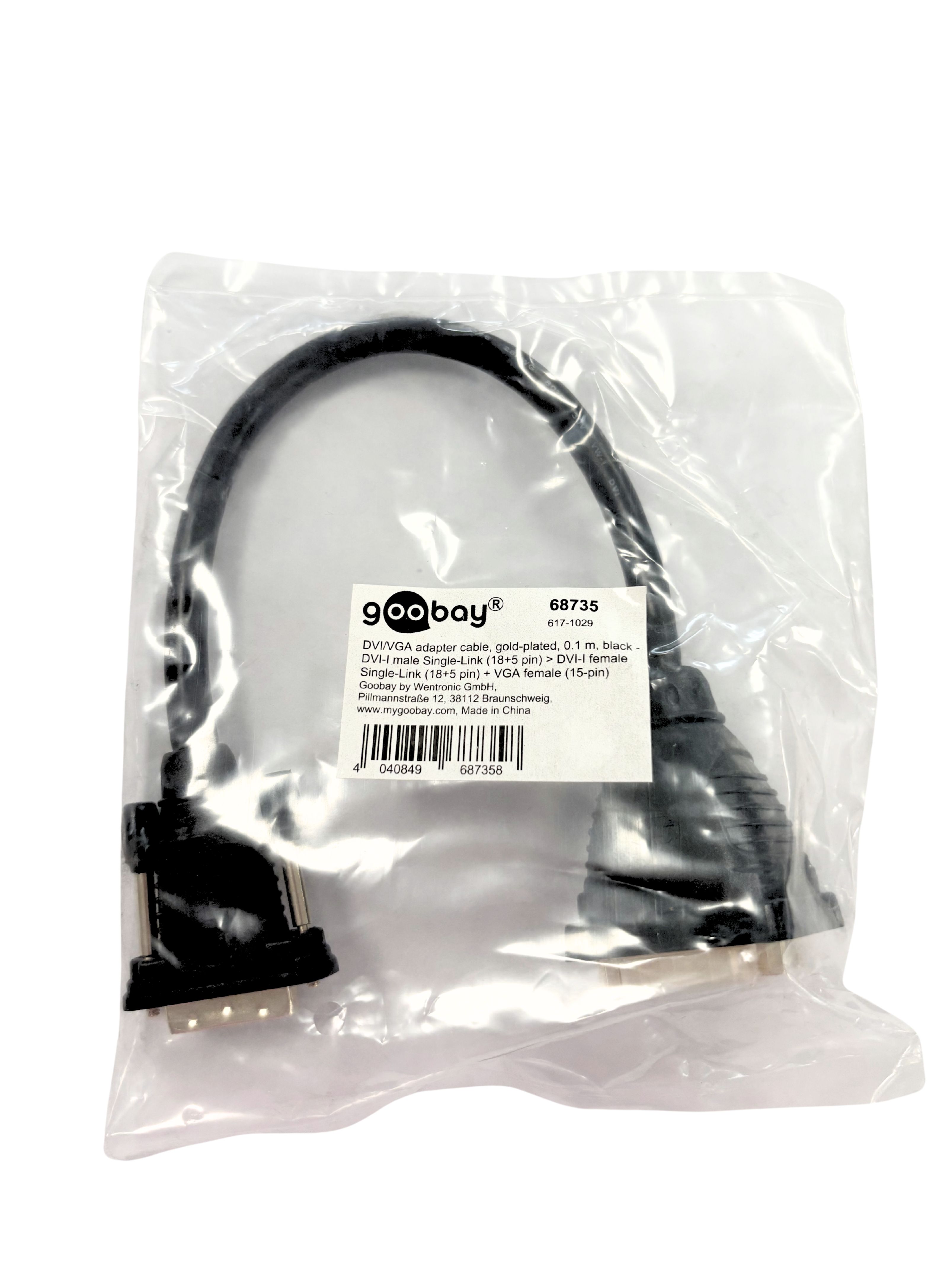 Cavo adattatore sdoppiatore DVI-I a VGA - Goobay ICOC DVI-735