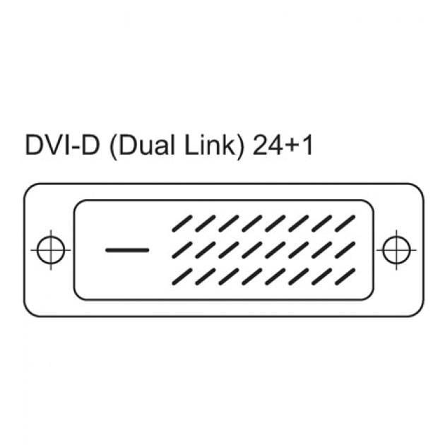 Cavo Monitor DVI Digitale M/M Dual Link 0,5m (DVI-D) - Techly ICOC DVI-8105