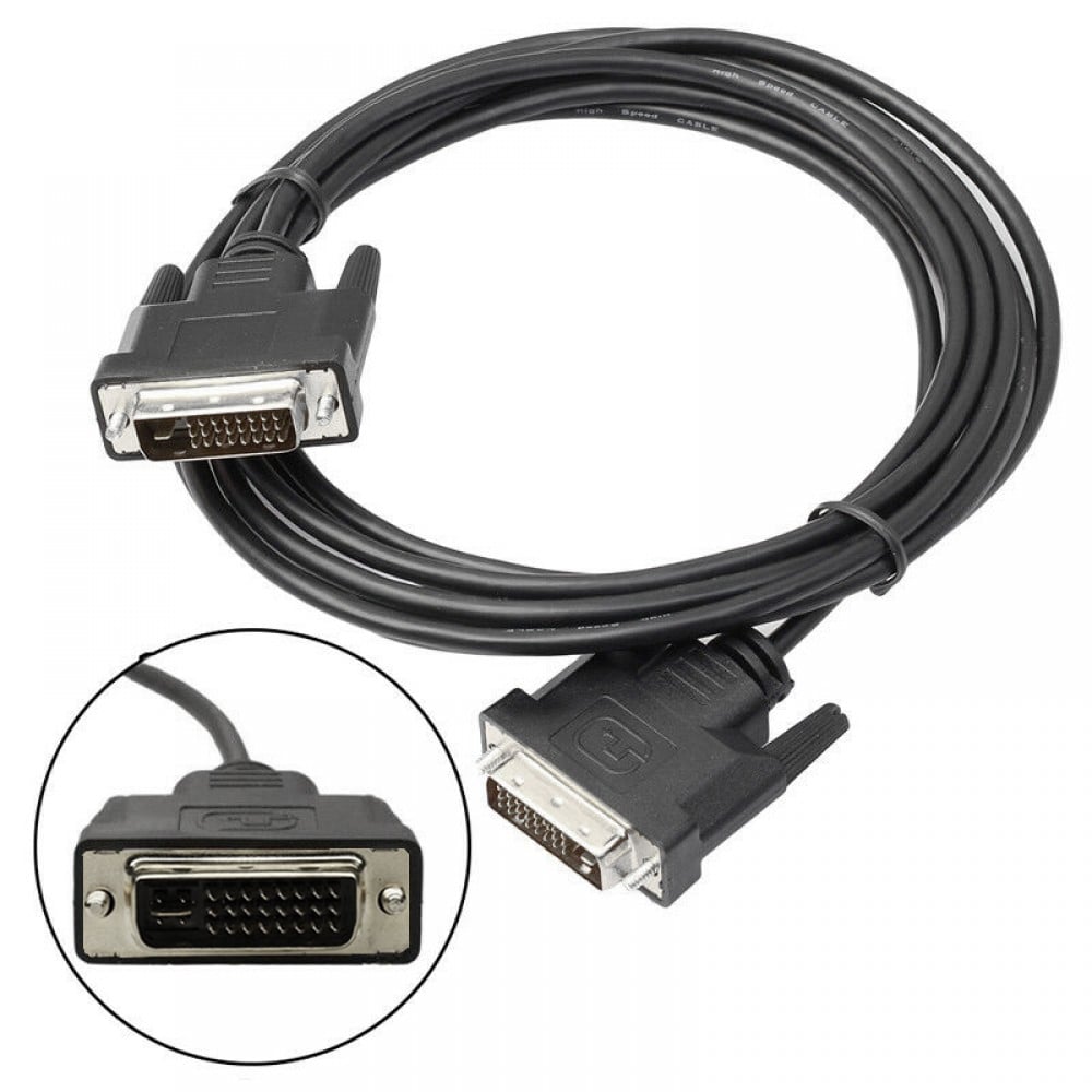Cavo Monitor DVI Analogico digitale M/M Dual Link 1,8m (DVI-I) - Techly ICOC DVI-8900