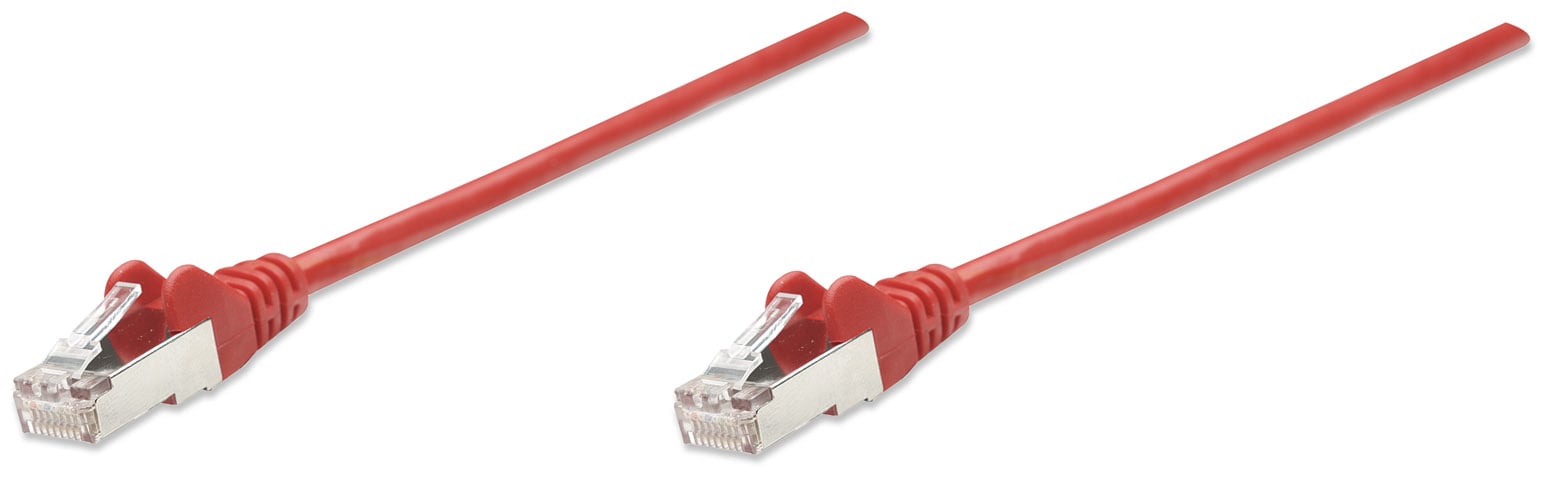 Cavo di rete Patch in Rame Schermato Cat5e Rosso F/UTP 2m - Intellinet ICOC F5E-020-RE