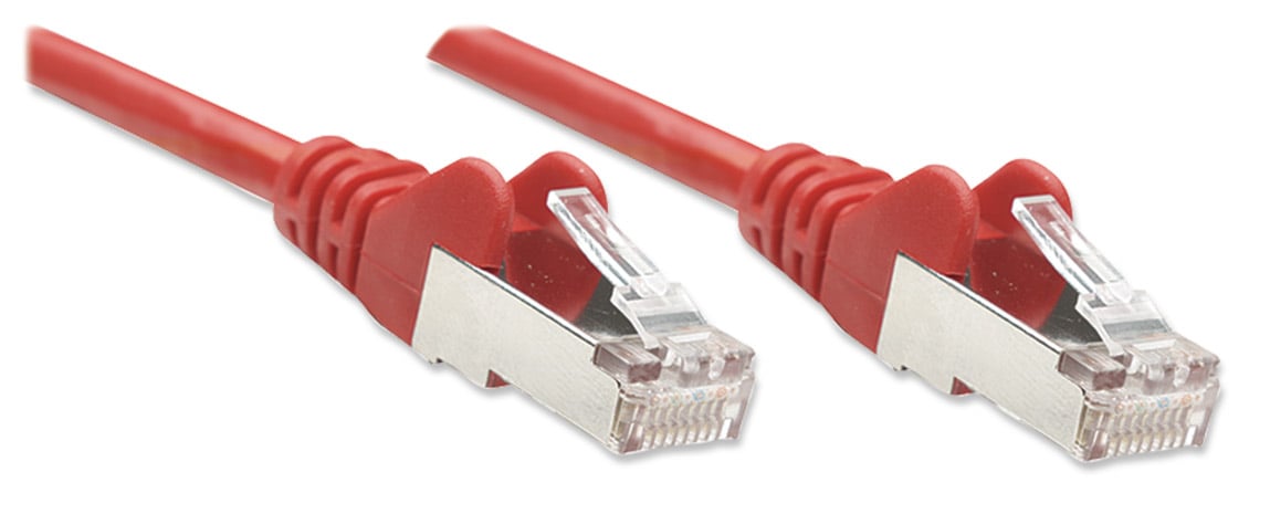 Cavo di rete Patch in Rame Schermato Cat5e Rosso F/UTP 3m - Intellinet ICOC F5E-030-RE