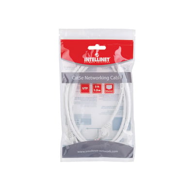 Cavo di rete Patch in Rame Schermato Cat5e Grigio F/UTP 3m - Intellinet ICOC F5E-030