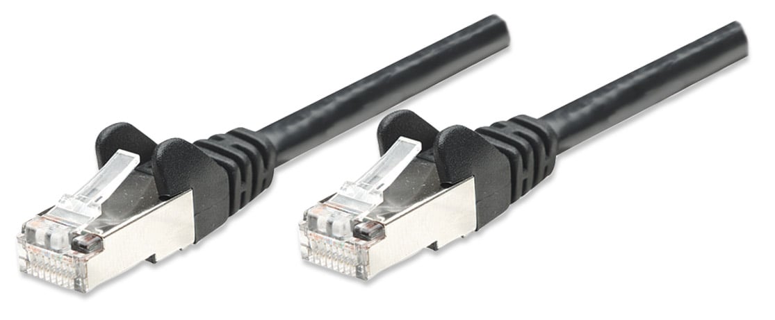 Cavo di rete Patch in Rame Schermato Cat5e Nero F/UTP 5m - Intellinet ICOC F5E-050-BK