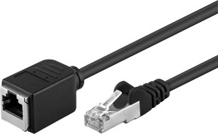 Prolunga di rete Patch in Rame F/UTP Cat5e 5m Nero - Goobay ICOC F5E-050-EXT
