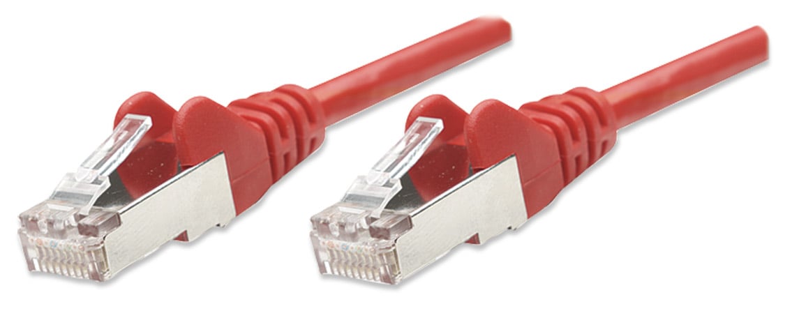 Cavo di rete Patch in Rame Schermato Cat5e Rosso F/UTP 5m - Intellinet ICOC F5E-050-RE