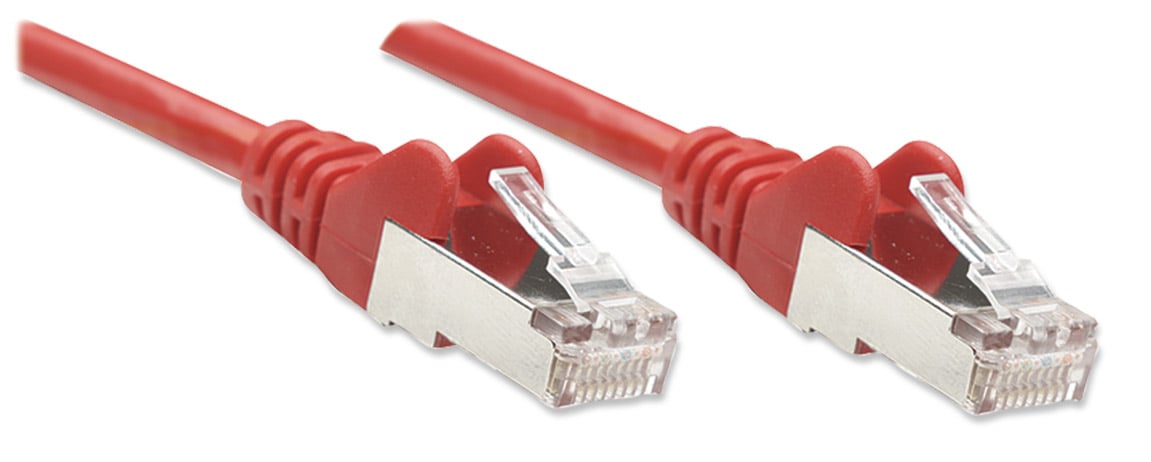 Cavo di rete Patch in Rame Schermato Cat5e Rosso F/UTP 5m - Intellinet ICOC F5E-050-RE