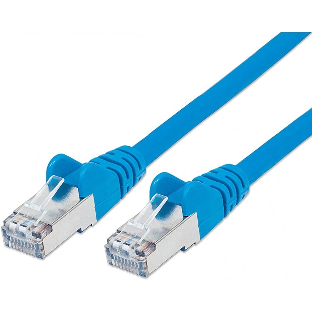 Cavo di rete Patch in Rame Schermato Cat5e Blu F/UTP 20m - Intellinet ICOC F5E-200-BL