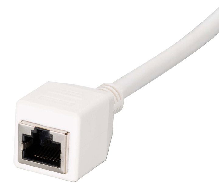 Cavo Patch RJ45 di Prolunga Cat6A S/FTP AWG26 1m Bianco - ICOC F6A-010-EXT