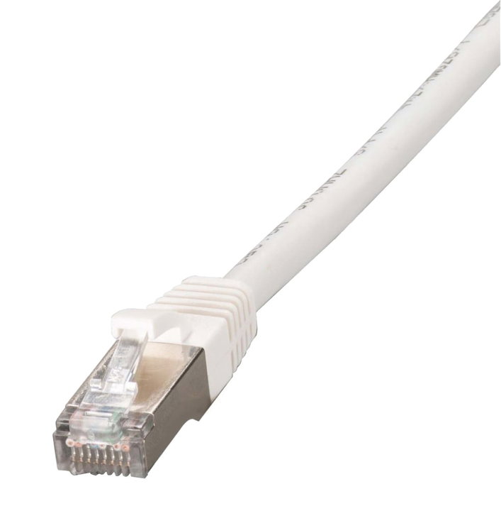 Cavo Patch RJ45 di Prolunga Cat6A S/FTP AWG26 1m Bianco - ICOC F6A-010-EXT