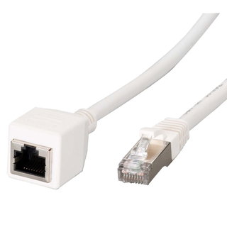Cavo Patch RJ45 di Prolunga Cat6A S/FTP AWG26 5m Bianco - ICOC F6A-050-EXT
