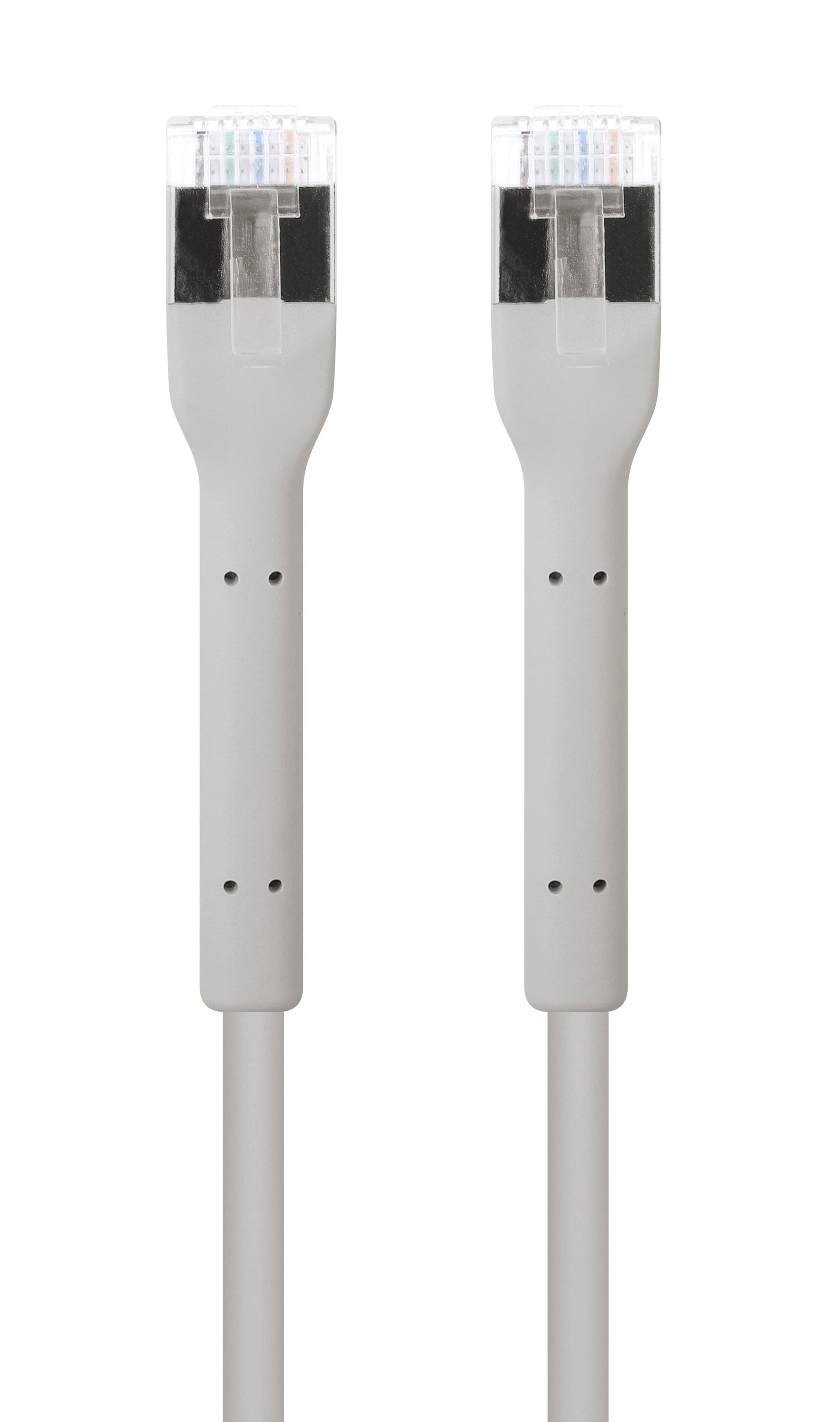 Cat patch cable 6 A F/FTP slim folding grey 0,3 m - Intellinet ICOC F 6 A-BD- 003