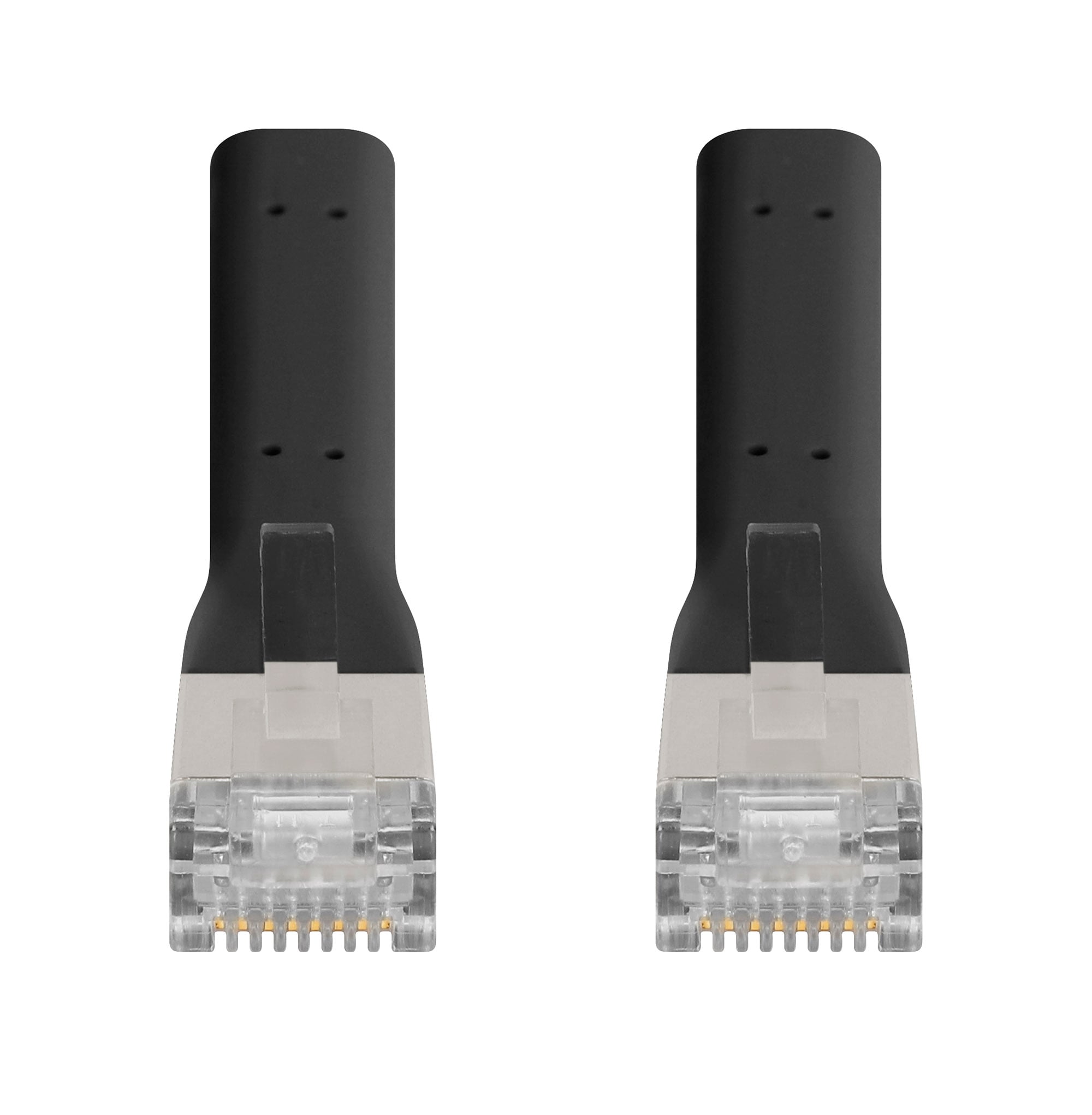 Copper patch cable Cat 6 A F/FTP Folding FlexiBoot Slim Black 0,5 m - Intellinet ICOC F 6 A-BD- 005 B