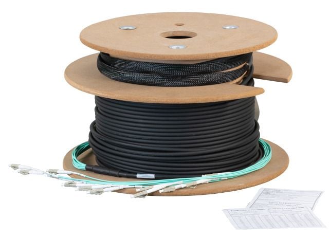 Optical fibre cable Multimodal 4 Fibre OM 3 DCA LC/LC 50 / 125 70 m - OEM ICOC FO- 4 - 070 LC-OM 3 T