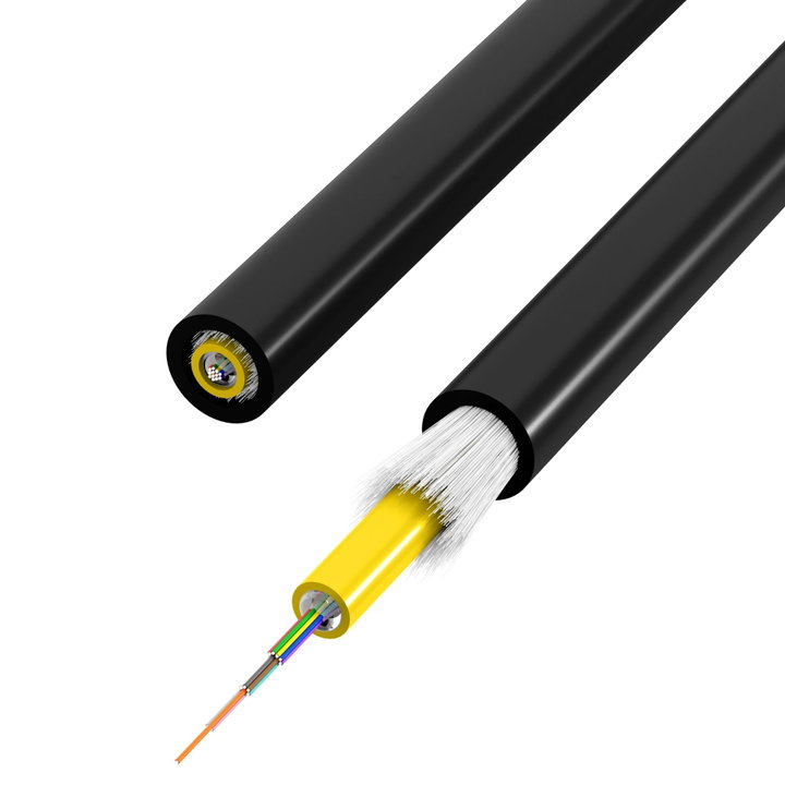 Cavo Loose Antiroditore da Esterno 8 fibre 50/125 OM3 Nero - OEM ICOC FOIRL-8FB/OM3ES
