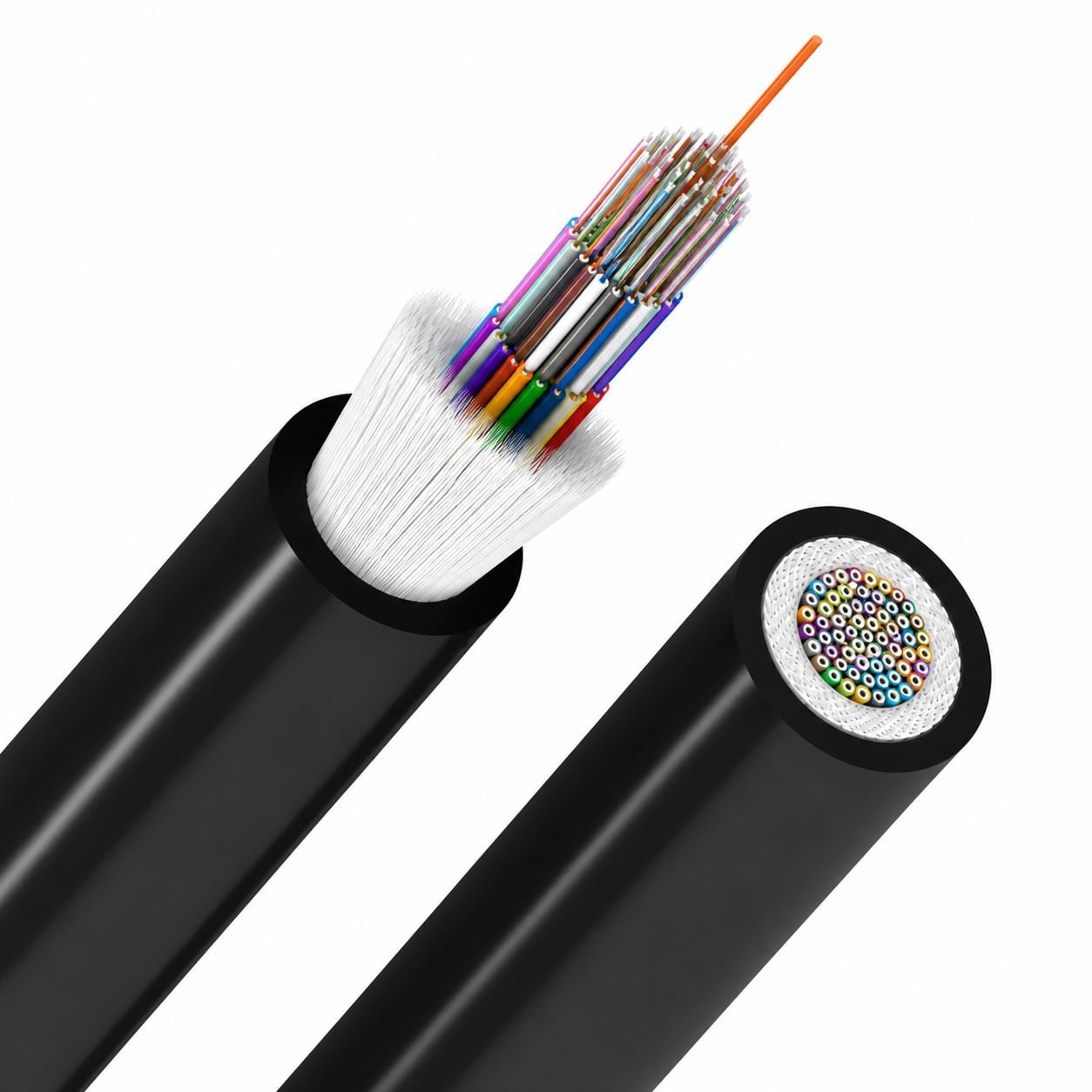 Loose Anti-corrosion Cable 48 fibers 9 / 125 OS 2 B 2 ca LSZH black - ICOC FOIRL-B 2 - 48 /OS 2