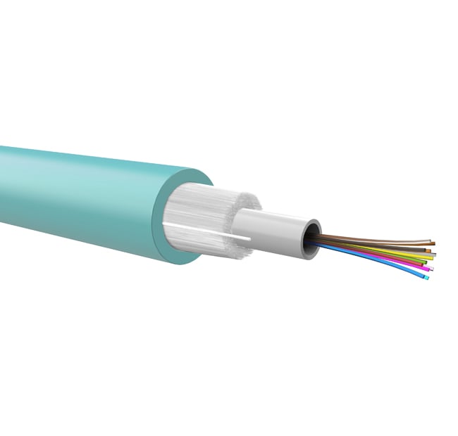 Cavo Loose Dielettrico da interno 12 fibre 50/125 OM3 B2ca LSZH acqua - ICOC FOIRL-B2I-12/O3