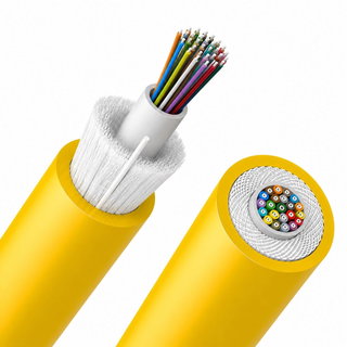 Cavo Loose Dielettrico da interno 24 fibre 9/125 OS2 B2ca LSZH giallo - ICOC FOIRL-B2I-24/O2
