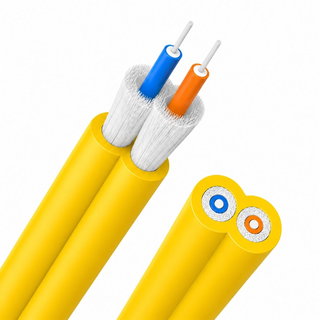 Zip Cord cable 2 Fibre Monomodal 9 / 125 OS 2 2.9 x 5.8 mm Yellow - ICOC FOIRL-BF/ 9