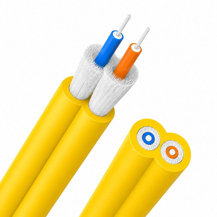 Cavo Zip Cord 2 Fibre Monomodale 9/125 OS2 2.9x5.8 mm Giallo - ICOC FOIRL-BF/9
