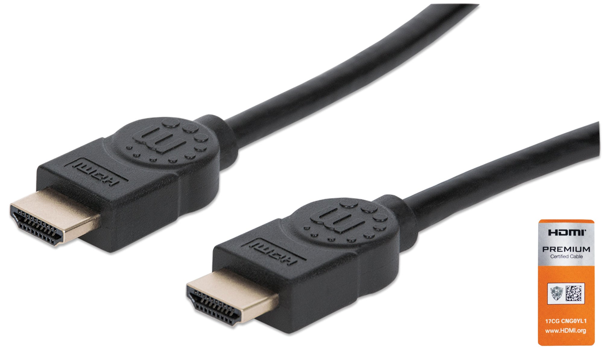 High Speed HDMI cable with Ethernet Premium 1 m - Manhattan ICOC HDMI- 4 - 010 M