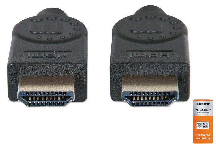 Cavo HDMI High Speed con Ethernet Premium 1m - Manhattan ICOC HDMI-4-010M
