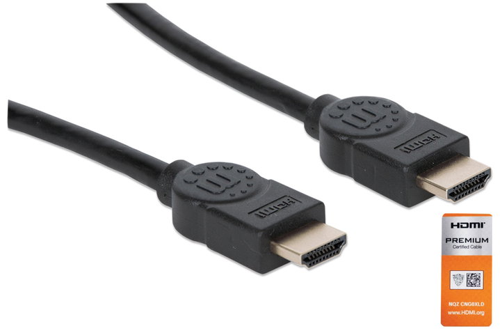 Cavo HDMI High Speed con Ethernet Premium 1,8m - Manhattan ICOC HDMI-4-020M