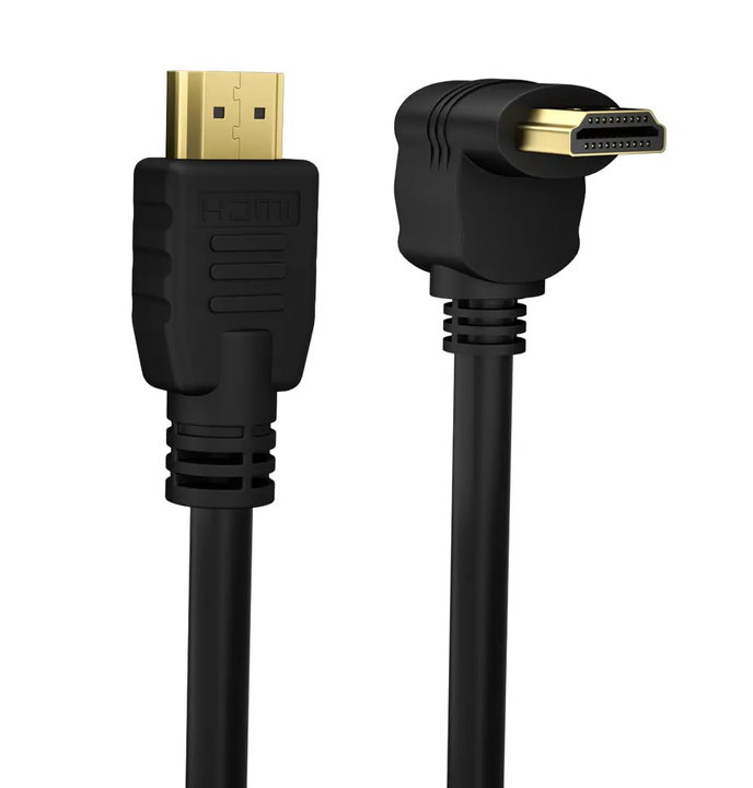 High Speed HDMI cable with Ethernet A/A M/M angled 90 ° 2 m - Techly ICOC HDMI- 4 - 020 NE 9