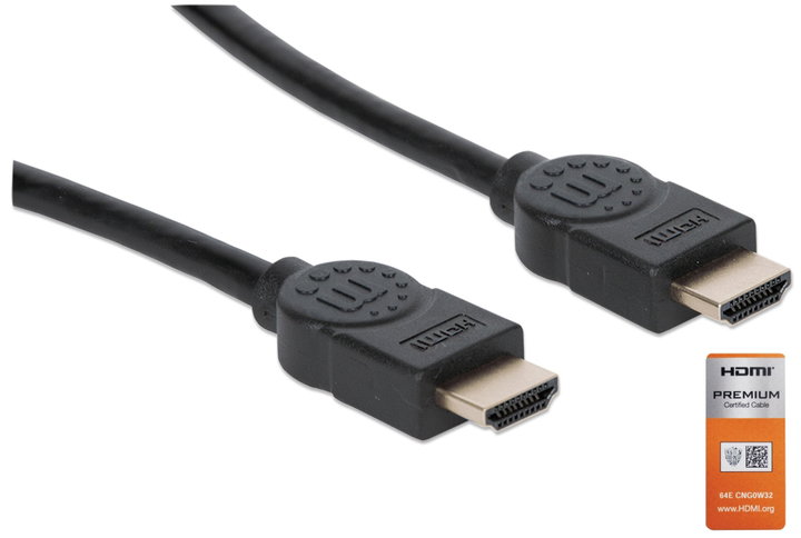 Cavo HDMI High Speed con Ethernet Premium 5m - Manhattan ICOC HDMI-4-050M