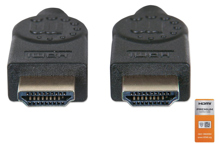 Cavo HDMI High Speed con Ethernet Premium 5m - Manhattan ICOC HDMI-4-050M