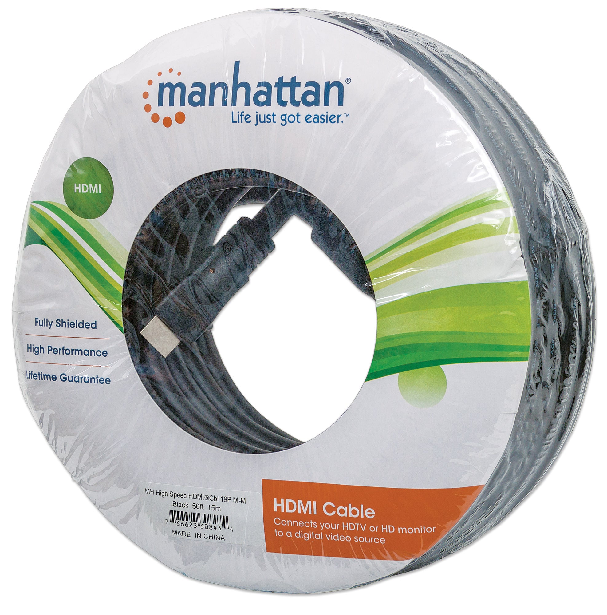 Cavo HDMI™ High Speed A/A M/M 15m Nero - Manhattan ICOC HDMI-4-150M