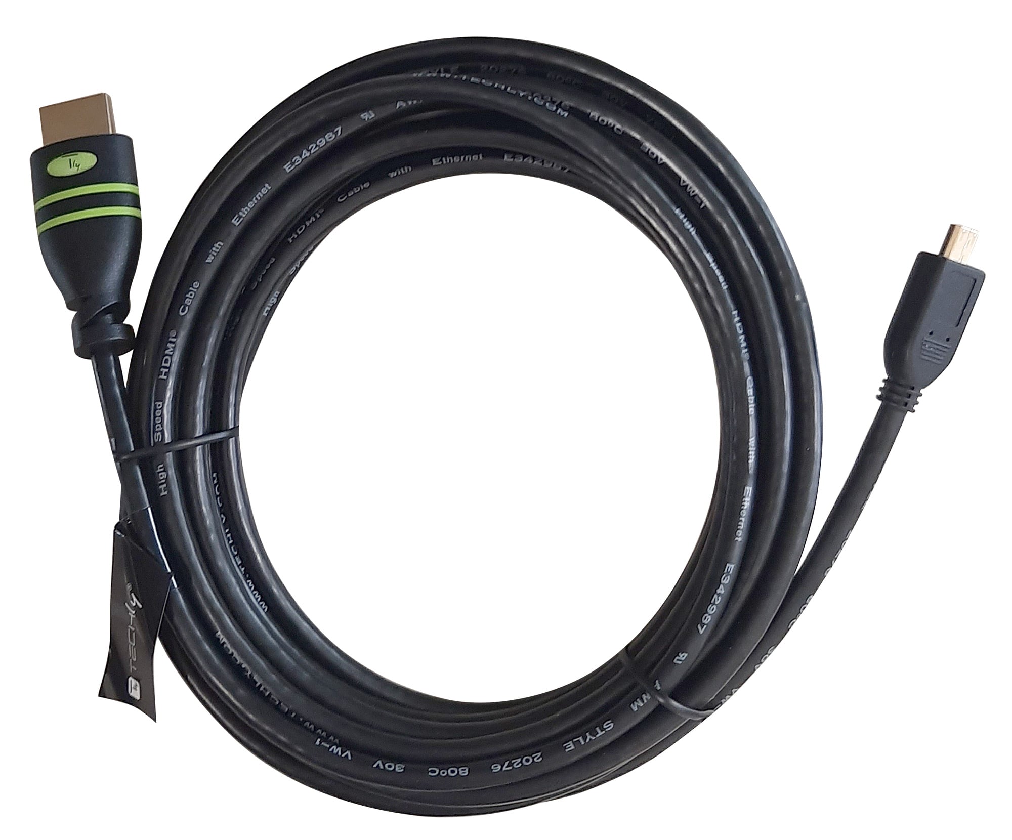 Cavo HDMI™ Highspeed con Ethernet Channel 1.4 A M/ Micro D M, 3m - Techly ICOC HDMI-4-AD3