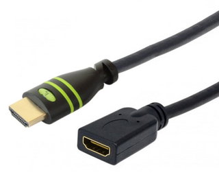 HDMI High Speed extension cable with Ethernet 4 K 30 Hz M/F 0,2 m - Techly ICOC HDMI- 4 -EXT 002