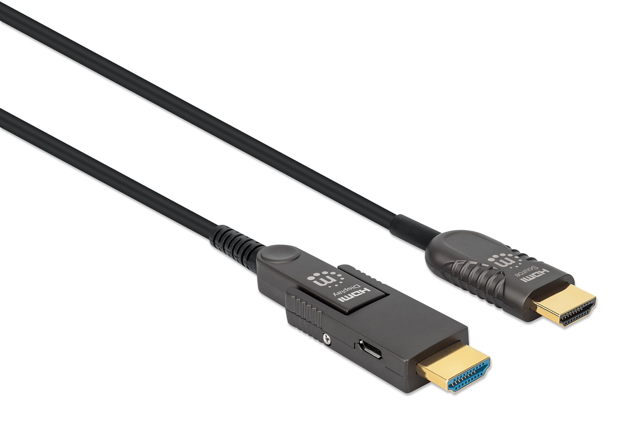 Active HDMI fiber optic cable with detachable connector 70 m - Manhattan ICOC HDMI-AOC- 070