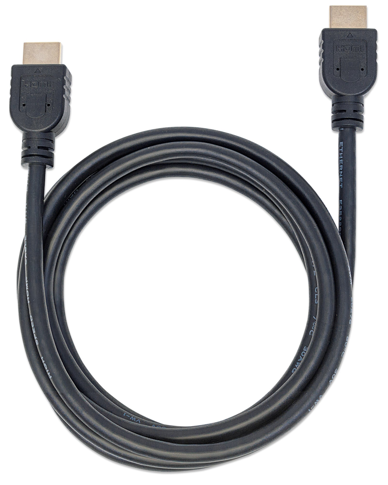 Cavo HDMI CL3 High Speed con Ethernet A/A M/M 2m Nero - Manhattan ICOC HDMI-CL3-018
