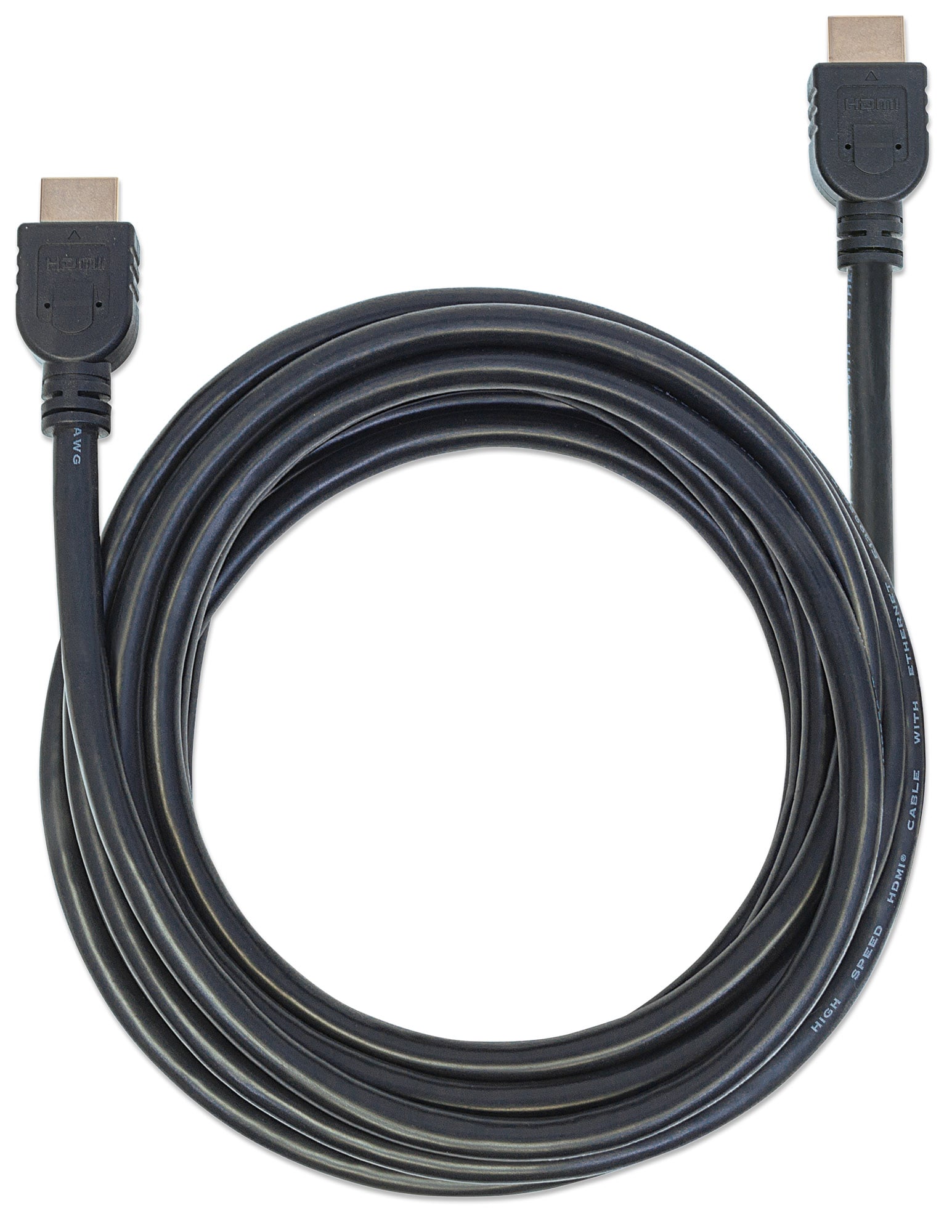 Cavo HDMI CL3 High Speed con Ethernet A/A M/M 5m Nero - Manhattan ICOC HDMI-CL3-050